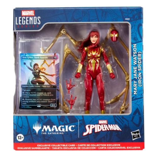 Mary Jane Watson (Iron Spider) (plus Exclusive Foil Card) Figure – Marvel Legends Magic: The Gathering Action Figure