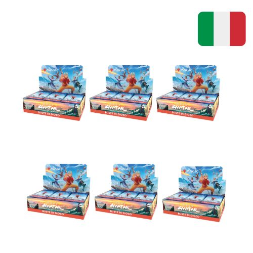Avatar: La leggenda di Aang Case da 6 box di Buste di Gioco ITA Magic the Gathering (180 Bustine)