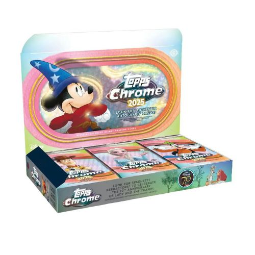 2025 Disney Chrome - Hobby Box da 12 Bustine da 6 carte