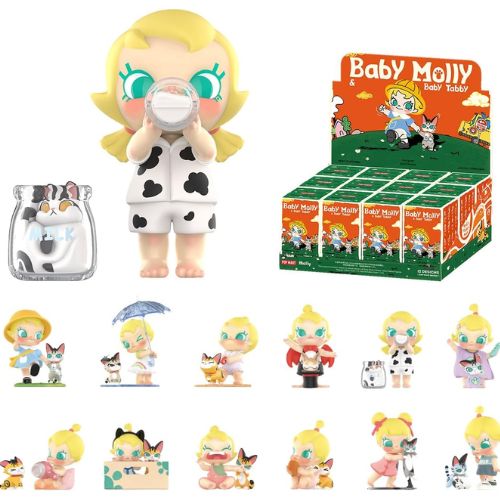 Baby Molly & Baby Tabby Series Figures Whole Box (12) - Pop Mart