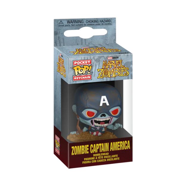 Funko POP! Keychain: Marvel - Zombie Captain America