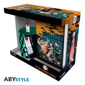Demon Slayer - Mug320ml + Keyring + Notebook - ABYPCK257