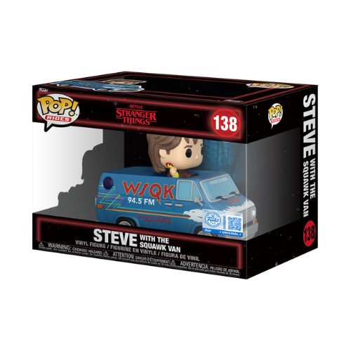 Funko POP! Rides Deluxe: Stranger Things - Steve with the Squawk Van 138 Limited Edition