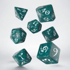 Classic RPG Stormy & white Dice Set - Q-Workshop