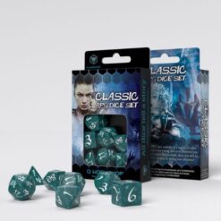 Classic RPG Stormy & white Dice Set - Q-Workshop