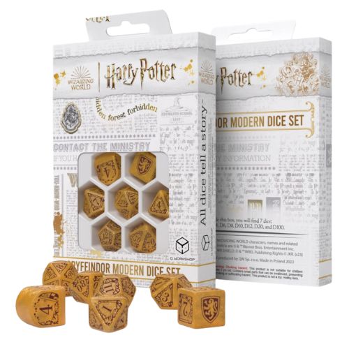 Gryffindor Modern Harry Potter Dice Set - Q-Workshop