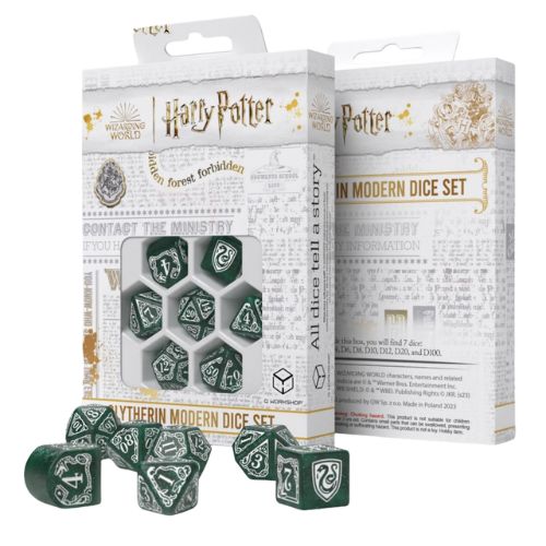 Slytherin Modern Harry Potter Dice Set - Q-Workshop