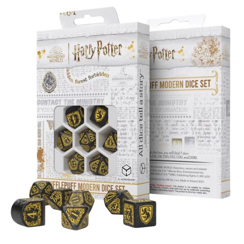 Hufflepuff Modern Harry Potter Dice Set - Q-Workshop