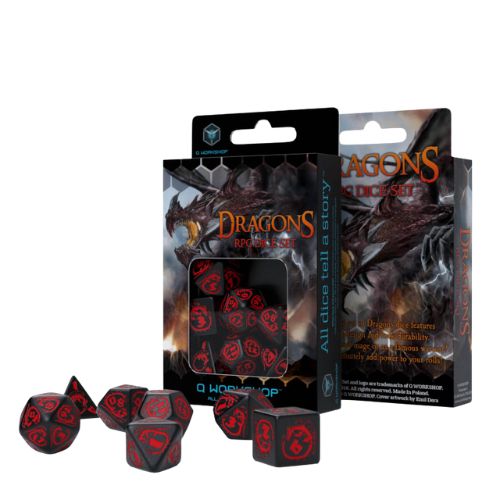 Dragons Onyx Dice Set - Q-Workshop