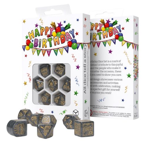 Happy Birthday Confetti Dice Set - Q-Workshop
