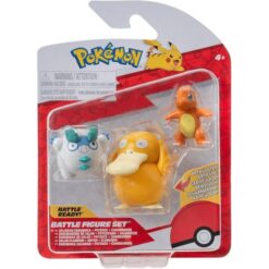 Pokémon Battle Figure Set 3-Pack Galarian Daramuka Psyduck Charmander 5 cm Jazwares