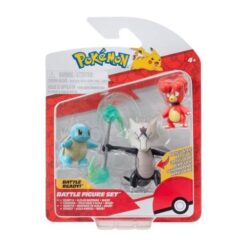 Pokémon Battle Figure Set 3-Pack Squirtle Alolan Marowak Magby 5 cm Jazwares