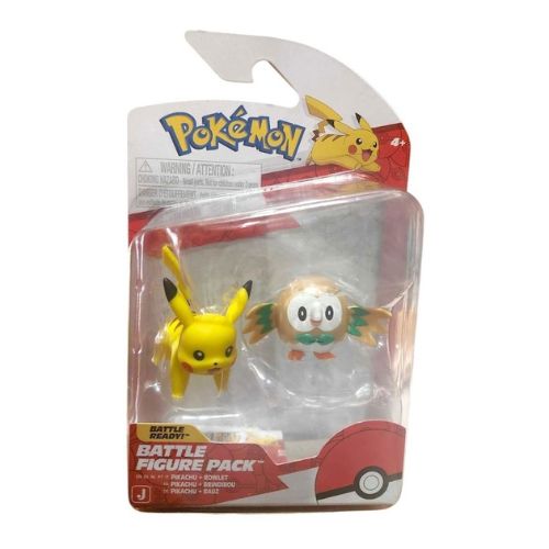 Pokémon Battle Figure Mini Figure Pikachu Rowlet 5 cm Jazwares
