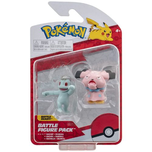Pokémon Battle Figure Mini Figure Machop Snubbull 5 cm Jazwares