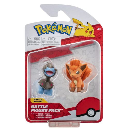Pokémon Battle Figure Mini Figure Deino Vulpix 5 cm Jazwares