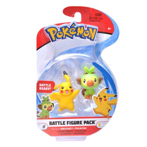 Pokémon Battle Figure Mini Figure Pikachu Grookey 5 cm Jazwares