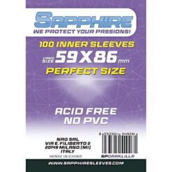 Sapphire Card Sleeves - 100 Sleeves - Dark Lilia - 59 x 86 mm Perfect Size