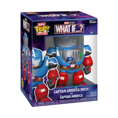 Bitty POP! Bitty Bot Marvel What If Captain America Mech with Captain America