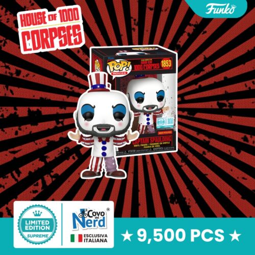 Funko POP! Movies: A Rob Zombie Film House of 1000 Corpse - Captain Spaulding 1850 Limited Edition - Esclusiva Covo del Nerd 9500 PEZZI
