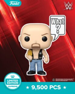 Funko POP! WWE: "Stone Cold" Steve Austin 185 Limited Edition ESCLUSIVA COVO DEL NERD 9500 PEZZI