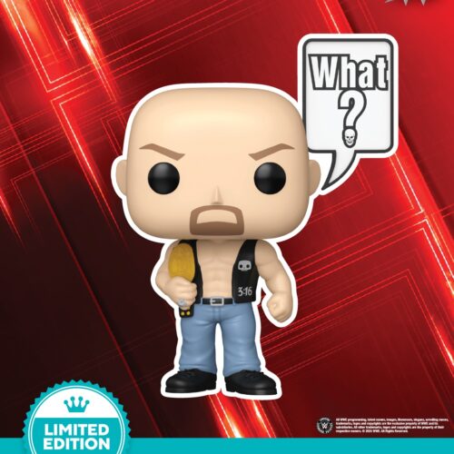 Funko POP! WWE: "Stone Cold" Steve Austin 185 Limited Edition ESCLUSIVA COVO DEL NERD 9500 PEZZI