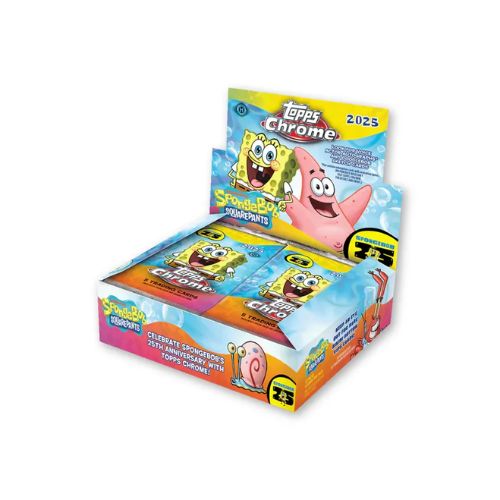 2025 Topps Chrome Spongebob - Hobby Box da 12 Bustine da 5 carte