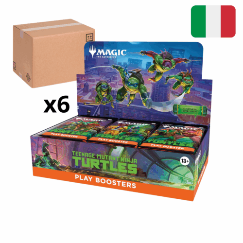 Teenage Mutants Ninja Turtles Case di 6 Box Buste di Gioco ITA Magic the Gathering TMNT (180 Bustine)