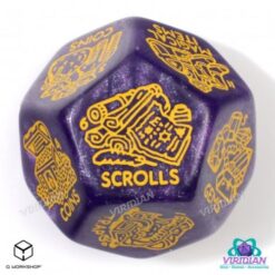 Treasure Generator Die: Shimmering Purple&Gold - Q-Workshop