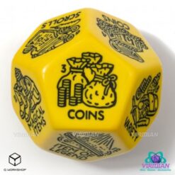 Treasure Generator Die: Yellow&Black - Q-Workshop