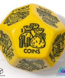 Treasure Generator Die: Yellow&Black - Q-Workshop