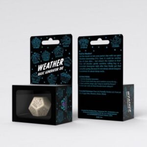 Weather Generator Die: Beige&Black - Q-Workshop