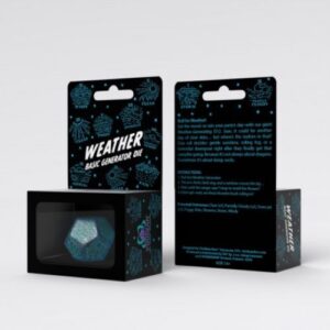 Weather Generator Die: Shimmering Blue&Turquise - Q-Workshop