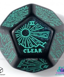 Weather Generator Die: Shimmering Blue&Turquise - Q-Workshop