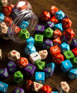 Round Jar of Classic RPG Dice (80) - Q-Workshop