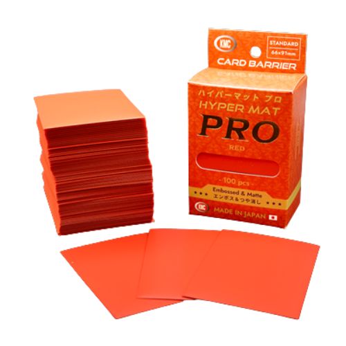 Standard Sleeves - Hyper MAT Pro Red - 100 Sleeves - KMC