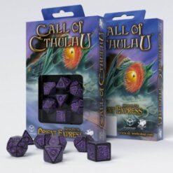 Horror on the Orient Express Dice Set Black & purple - Q-Workshop