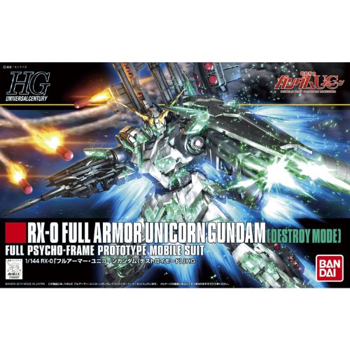 High Grade - HGUC Gundam Full Armor Unicorn Destroy Mode Model Kit 1/144