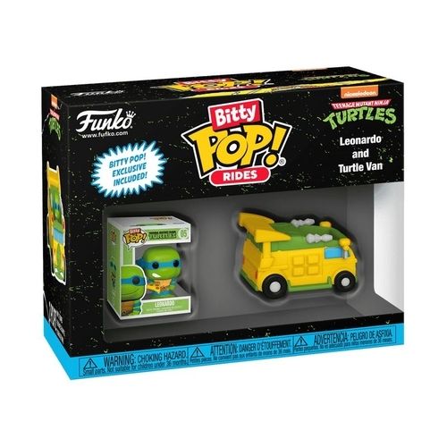 Bitty POP! Rides - Teenage Mutant Ninja Turtles: Leonardo and Turtle Van