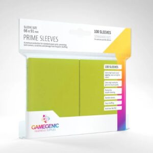 100 Prime Sleeves - Lime - Gamegenic