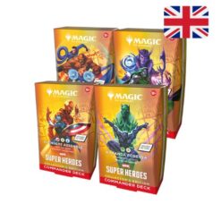 Marvel Super Heroes Collector's Edition Commander Decks Display ENG Magic the Gathering (4 Mazzi)