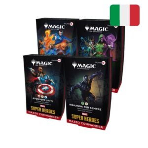 Marvel Super Heroes Display di Commander Decks ITA Magic the Gathering (4 Mazzi)