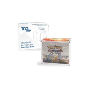 TcgLab Premium Case Protettivo per Pokemon Booster Box Magnetico in Plexiglass
