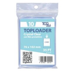 Toploader Crystal Clear con Film Protettivo - (Busta 10pz) - TcgLab