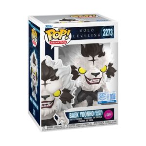 Funko POP! Animation: Solo Leveling - Baek Yoonho (Silver Mane) 2273 Esclusiva il Covo del Nerd Flocked Chase
