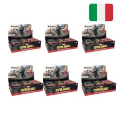 Marvel Super Heroes Case Buste di Gioco ITA Magic the Gathering (6 Box - 180 Bustine)