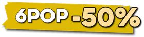 6 Funko Pop -50%