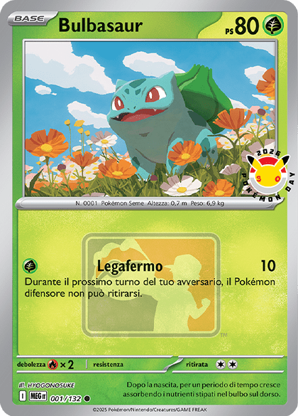 Carta Promo Bulbasaur Pokémon Day 2026