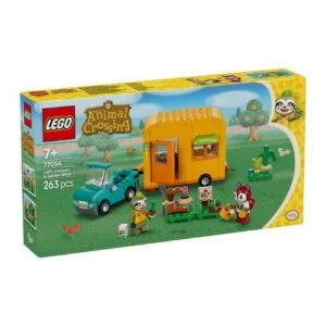 Lego Animal Crossing - La roulotte e il negozio di giardinaggio di Florindo