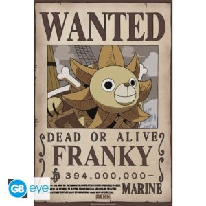 One Piece - Poster "Wanted Franky Wano" (52x38) GBYDCO653