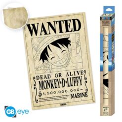 ONE PIECE Parchment poster Wanted Luffy